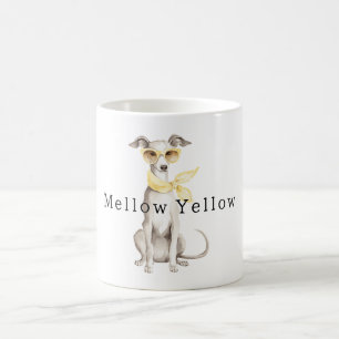 Stijlvolle Italiaanse hond Mellow Yellow Koffiemok