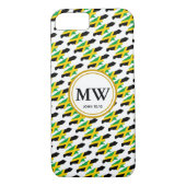 Stijlvolle JAMAICA Abundant Life Monogram Case-Mate iPhone Case (Achterkant)