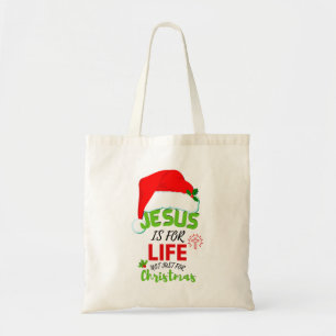 Stijlvolle JESUS IS NIET alleen voor kerstmis maar Tote Bag