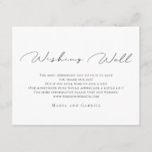Stijlvolle kalligrafie Elegant Wedding Wishing Goo