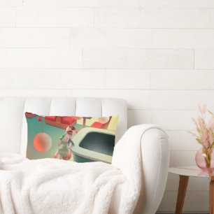 Stijlvolle Kat met Fles Zittend bij Bar Kussen