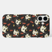 Stijlvolle kattengezichten Case-Mate iPhone case (Achterkant (horizontaal))