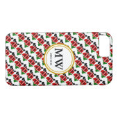 Stijlvolle KENYA-monogram Gepersonaliseerd scripts Case-Mate iPhone Case (Achterkant (Horizontaal))