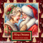 Stijlvolle Kerst heer en mevrouw Claus Badhanddoek Bad Handdoek