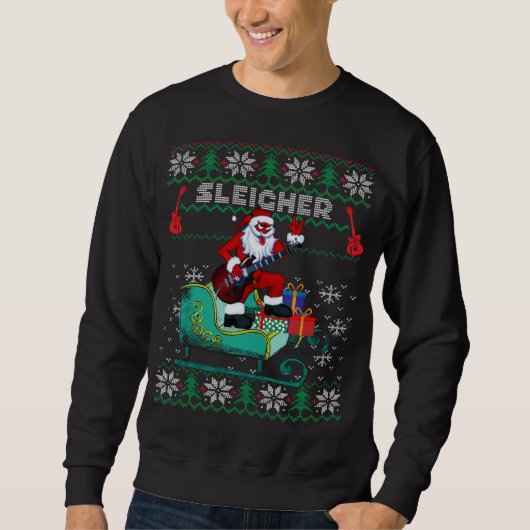 Stijlvolle kerstbeker design trui (Voorkant)