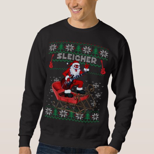 Stijlvolle kerstbeker design trui (Voorkant)