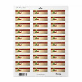 Stijlvolle kerstboom, kerstcadeautjes etiket (Full Sheet)