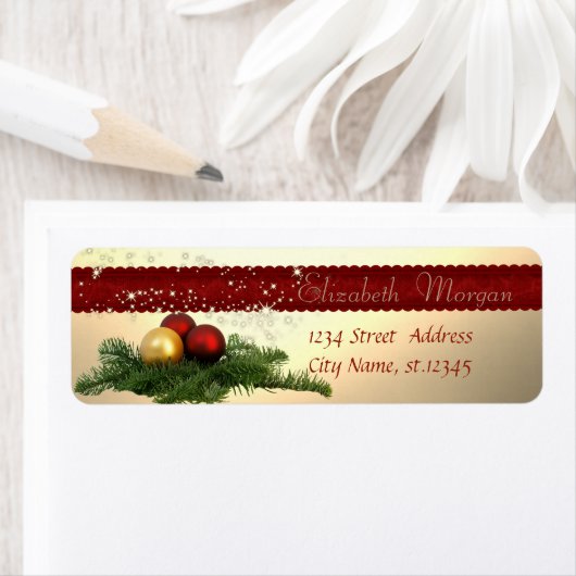 Stijlvolle kerstversiering, Sparkle Etiket (Insitu)