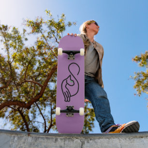 Stijlvolle Kitty Cat Outline Skateboard