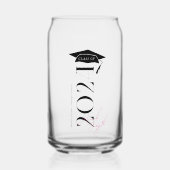 Stijlvolle klasse van | Monogram Afstuderen Blikvorm Glas (Voorkant)