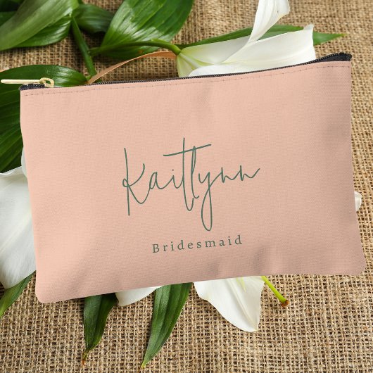 Stijlvolle klassieke aangepaste naam script bruids etui