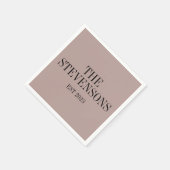 Stijlvolle klassieke familienaam Achternaam Datum  Servet (Hoek)