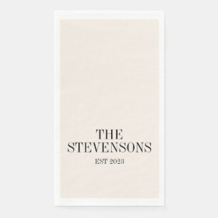 Stijlvolle klassieke familienaam Achternaam Est Da Servet