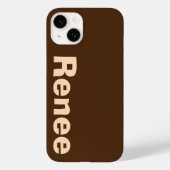 Stijlvolle klassieke moderne elegante monogram min Case-Mate iPhone case (Achterkant)