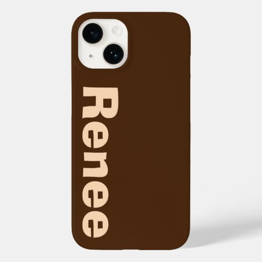 Stijlvolle klassieke moderne elegante monogram min Case-Mate iPhone case (Achterkant)