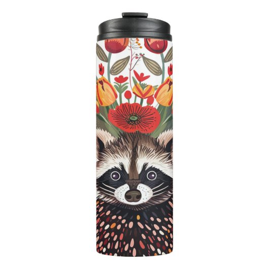 Stijlvolle kleding, Raccon Thermosbeker (Voorkant)
