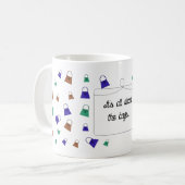 Stijlvolle kleuren koffie-Mok Koffiemok (Voorkant links)