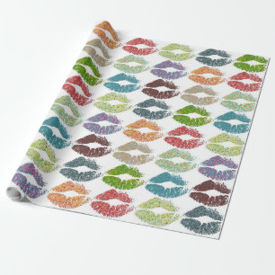 Stijlvolle kleurige Lips #16 Cadeaupapier