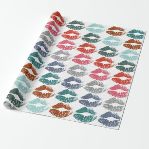 Stijlvolle kleurige Lips #33 Cadeaupapier