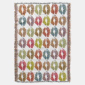 Stijlvolle kleurige Lips #38 Deken (Voorkant Verticaal)