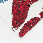 Stijlvolle kleurige Lips #39 Fleece Deken (Hoek)