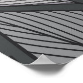 Stijlvolle kleurrijke bladeren naadloos patroon poster (Hoek)