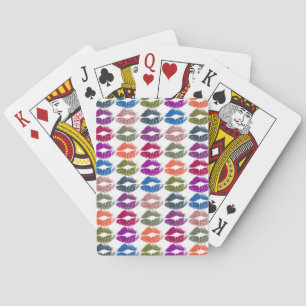 Stijlvolle Kleurrijke Lippen #13 Pokerkaarten