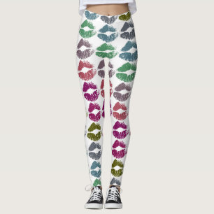 Stijlvolle Kleurrijke Lippen #34 Leggings