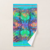 Stijlvolle, kleurrijke muziek Abstract Bad Handdoek (Handdoek)