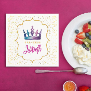 Stijlvolle Kleurrijke Prinsessenkroon Tiara Waterv Servet
