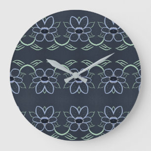 Stijlvolle klok met marineblauw