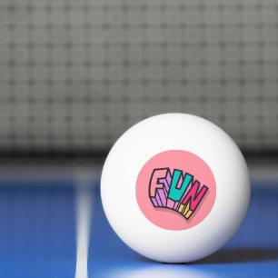 Stijlvolle koele "leuke" gedurfde kleuren trendy s pingpongballen