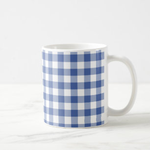 Stijlvolle koffie-Mok, donkerblauwCheck Gingham Koffiemok