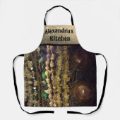 Stijlvolle kralen en schalen schort (Voorkant)