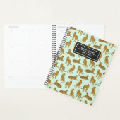 Stijlvolle Leopard Animal Pattern-naam | Mint Plan Planner (Display)