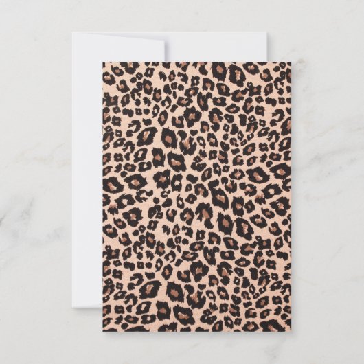 Stijlvolle Leopard Animal Print Trendy 94e verjaar Kaart (Achterkant)