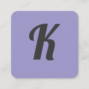 Stijlvolle lettertype Paarse achtergrond Vierkante Visitekaartje