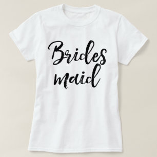 Stijlvolle Lettertypekwast Typografie   Bruidsmeis T-shirt