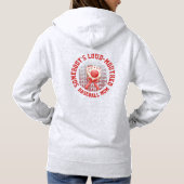 Stijlvolle leuke luidruchtige honkbalmoeder hoodie (Achterkant)