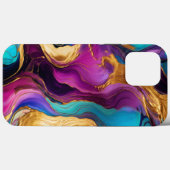 Stijlvolle levendige gekleurde vloeibare metalen n Case-Mate iPhone case (Achterkant (horizontaal))