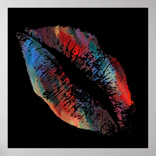 Stijlvolle Lippen #2 Poster (Voorkant)