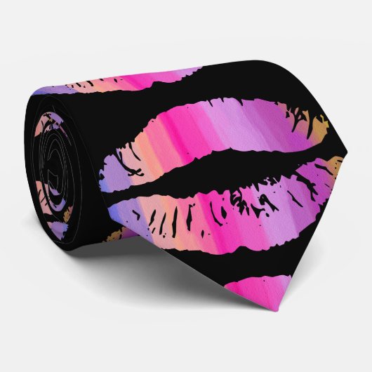 Stijlvolle Lips #3 Stropdas (Opgerold)