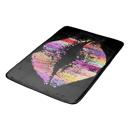 Stijlvolle Lips Badmat (Gekanteld)