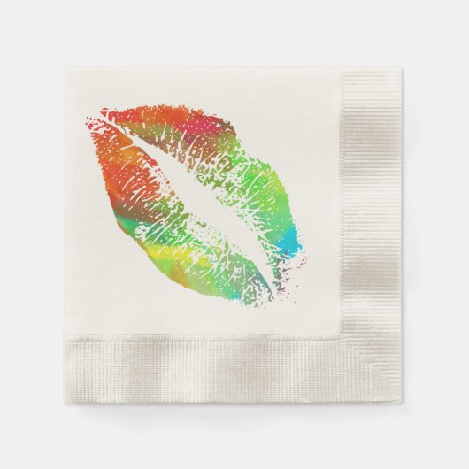 Stijlvolle Lips Servetten (Voorkant)