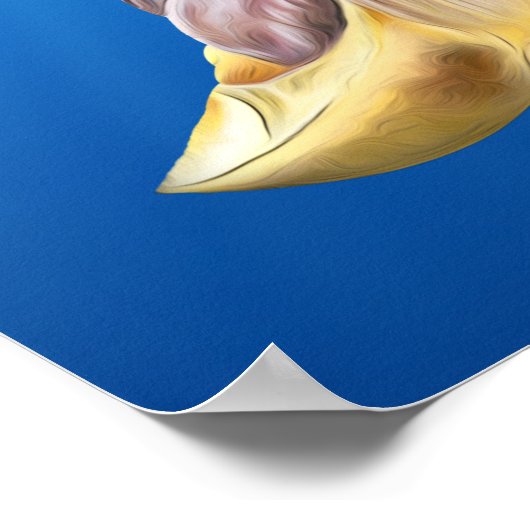 Stijlvolle Loggerhead Open Mouth Poster (Hoek)