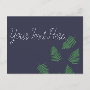 Stijlvolle Lucky Green Fern Ansichtkaart Briefkaart