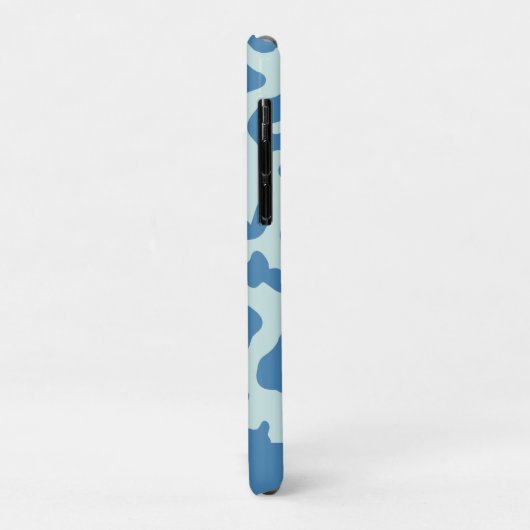 Stijlvolle luipaard Afdrukdierpatroon Blauwe naam Case-Mate iPhone Case (Achterkant/links)