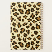 Stijlvolle luipaard afdrukken planner (Achterkant)
