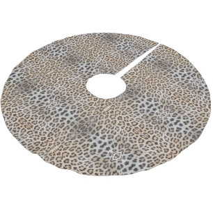 Stijlvolle luipaard huid bont dier print patroon c kerstboom rok