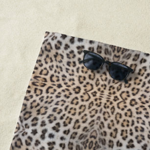 Stijlvolle luipaard jachtluipaard bont dierenprint strandlaken